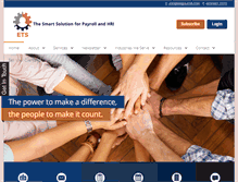 Tablet Screenshot of etspayroll.com